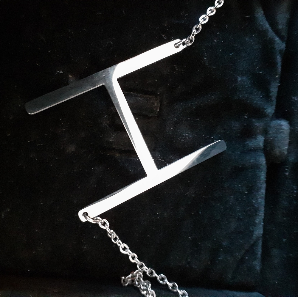 H Initial Necklace - image 2